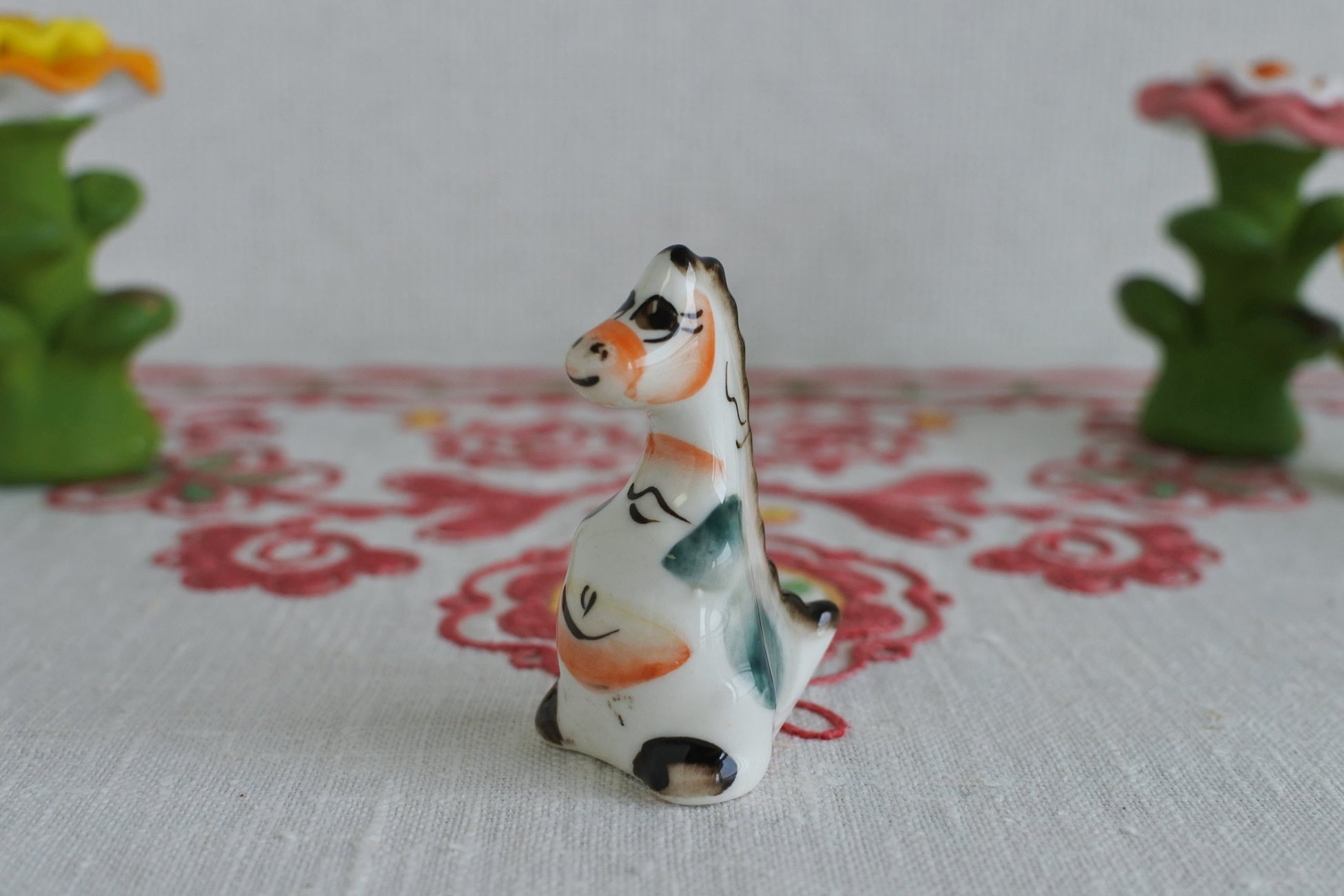 2024年干支 辰年 ロシア製陶器 置物 ドラゴン ロシア雑貨いりえの