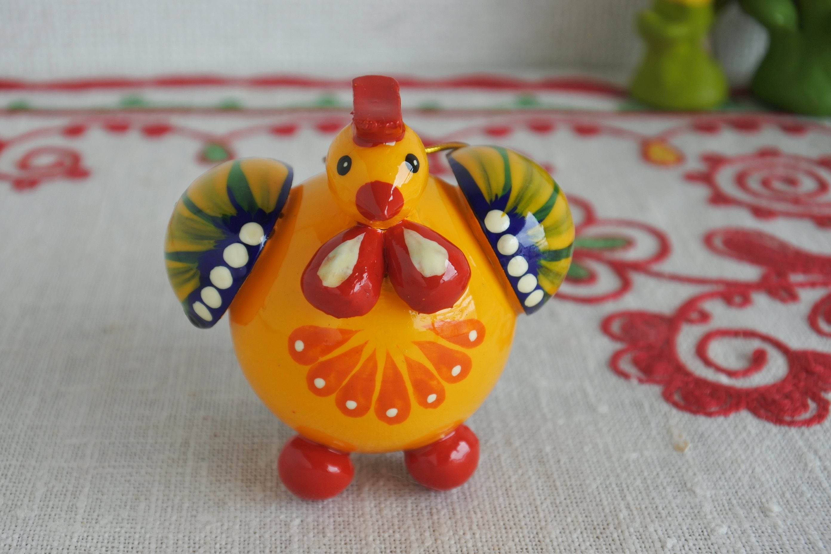 ロシア雑貨いりえのほとり 木の人形 キーホルダー オーナメント 鳥