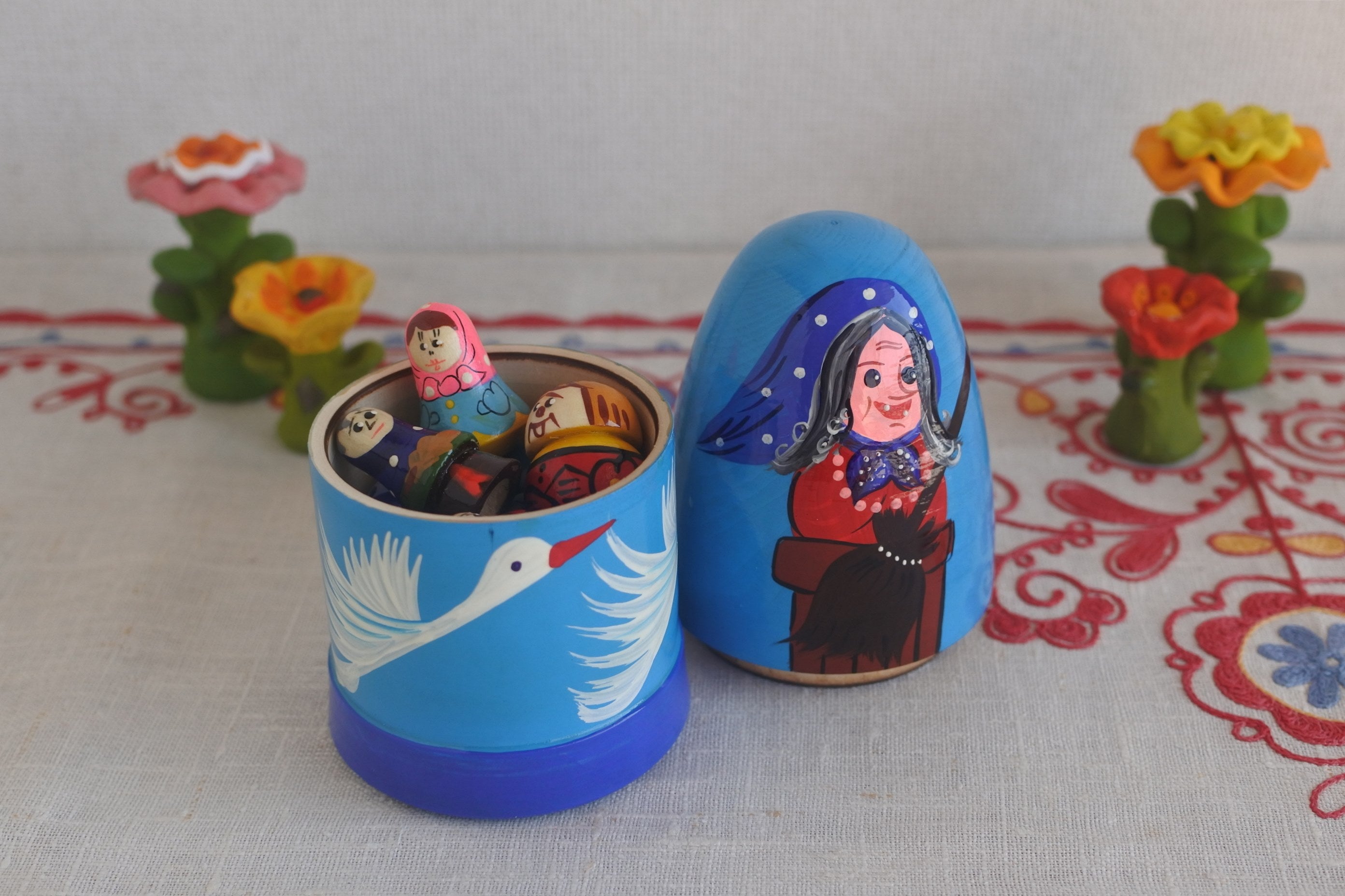 その他のロシア雑貨 ロシア民芸品 スパイスセット 起き上がりこぼし