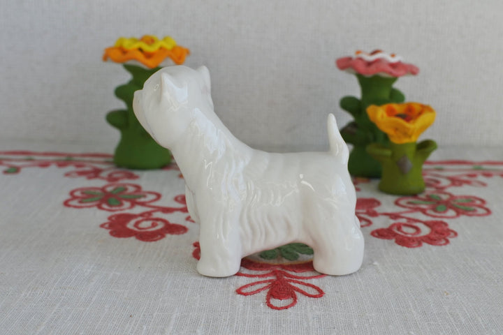 ロモノーソフ陶磁器　フィギア　犬　ウエスト・ハイランド・ホワイト・テリア