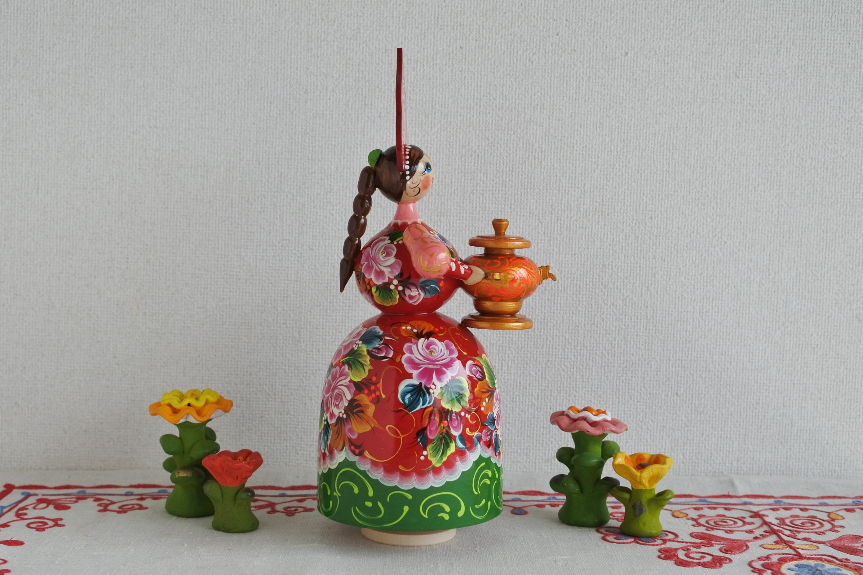 その他のロシア雑貨 ロシア民芸品 スパイスセット 起き上がりこぼし