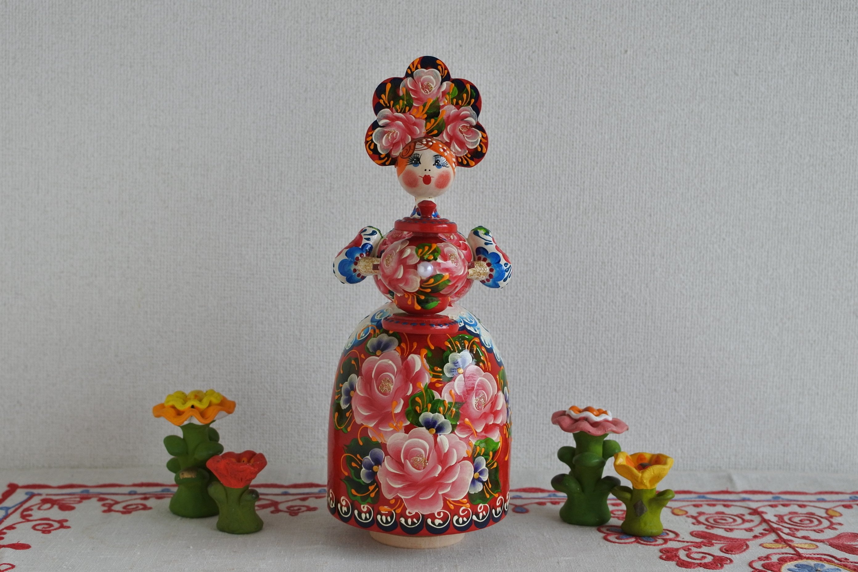 その他のロシア雑貨 ロシア民芸品 スパイスセット 起き上がりこぼし
