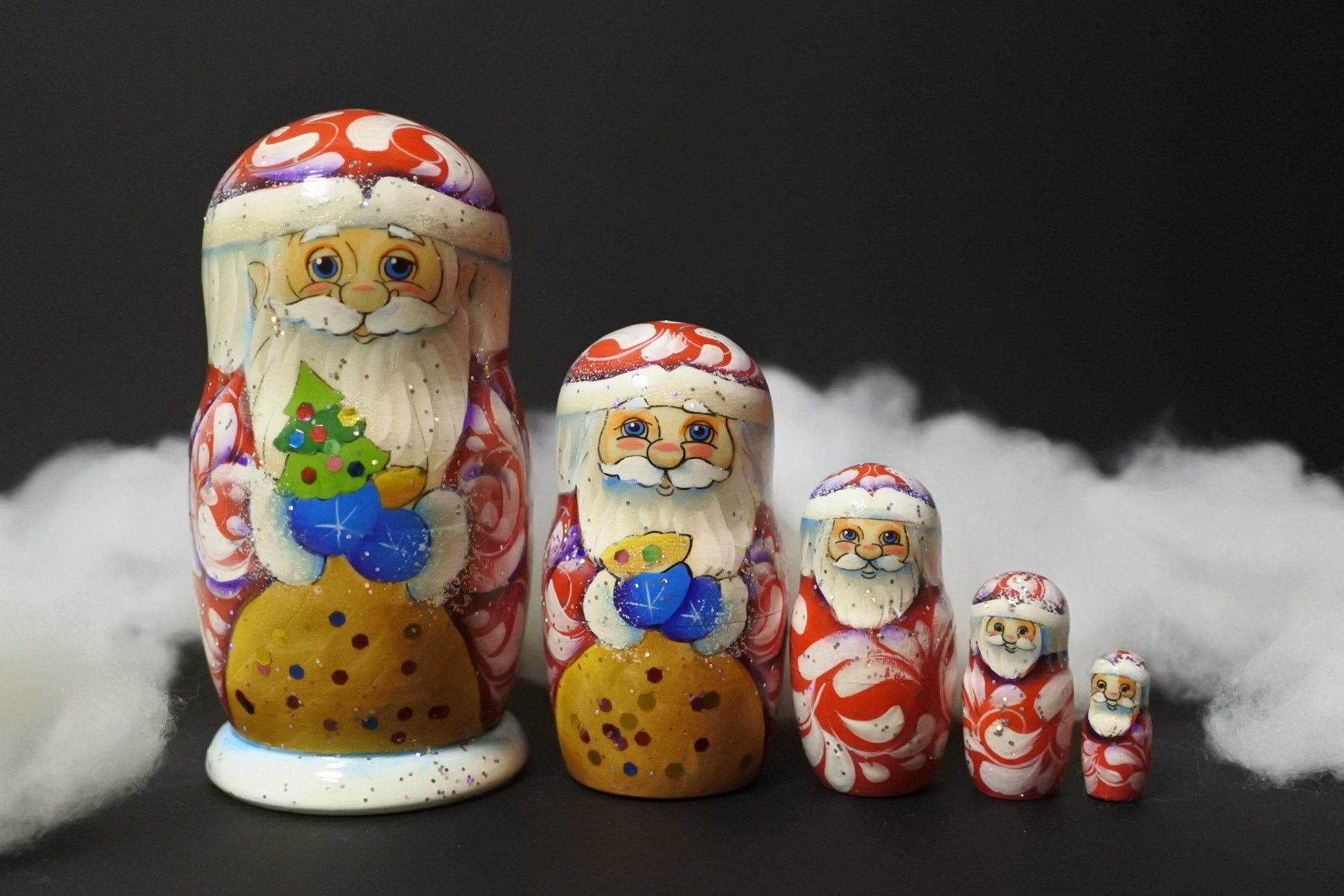 クリスマスマトリョーシカ ロシアのクリスマス 冬の使者 ロシア雑貨いりえのほとり 神戸 – ロシア雑貨 いりえのほとり